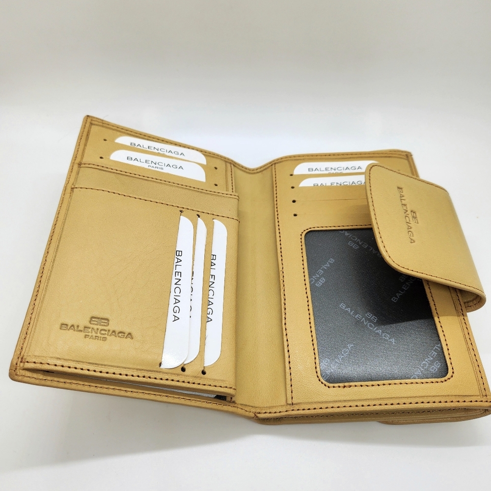 Balenciaga Vintage Tan Leather Wallet - Picture 4 of 7